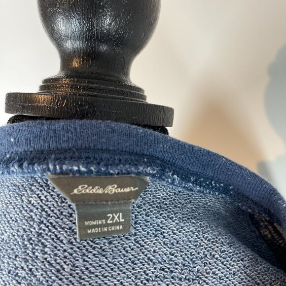 Eddie Bauer Blue Crewneck Sweatshirt size 2XL - Picture 4 of 4